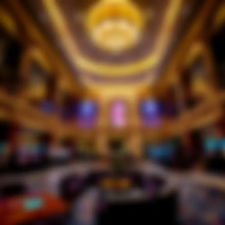 Luxurious lobby of the Golden Nugget showcasing its elegance