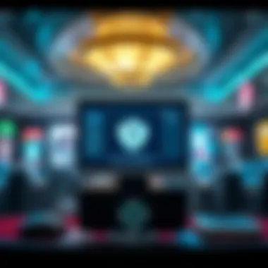 A secure digital environment showcasing safety measures in online poker platforms