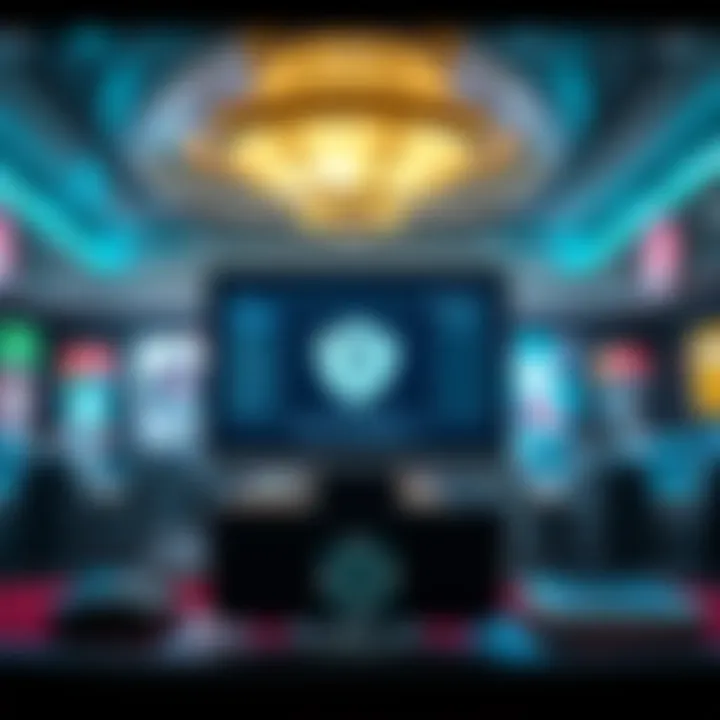 A secure digital environment showcasing safety measures in online poker platforms