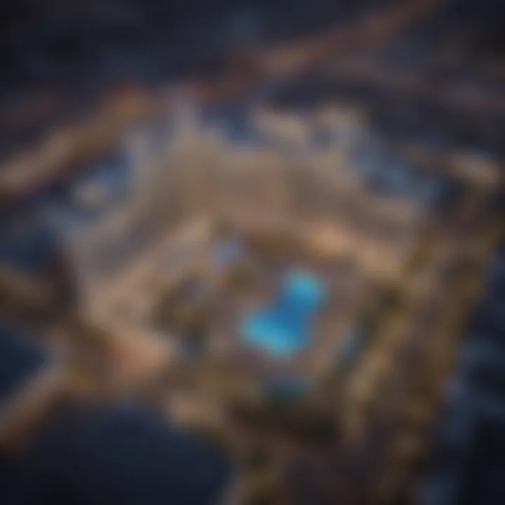 Aerial view of Encore Boston resort showcasing its architectural elegance.