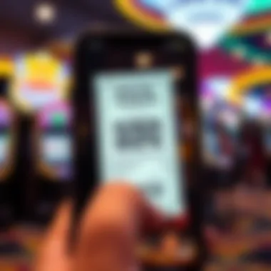Digital lottery ticket on a smartphone screen