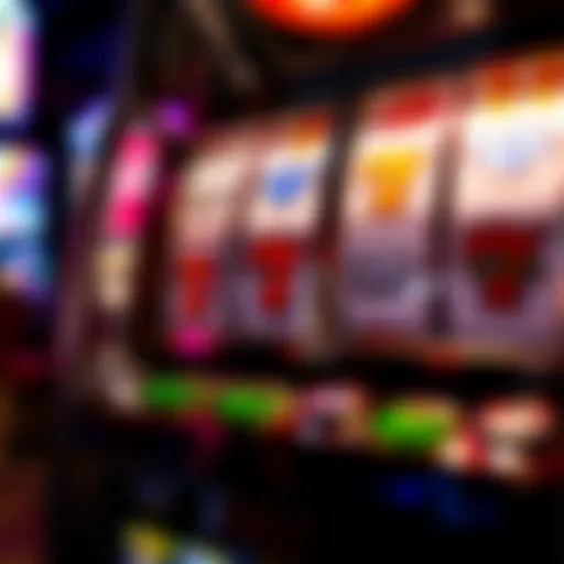 Intricate design of a triple diamond slot machine