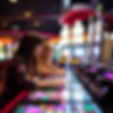 Visual representation of player engagement in triple diamond slots