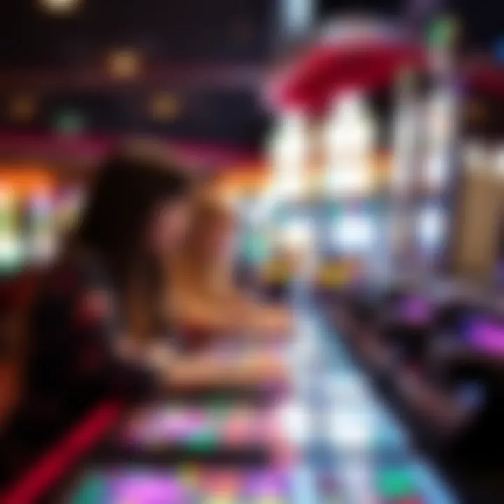 Visual representation of player engagement in triple diamond slots