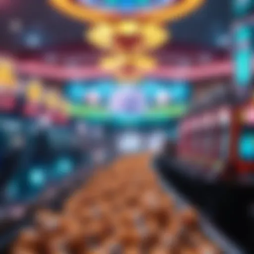 Visual representation of online lottery gameplay.