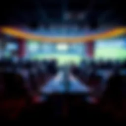 Panoramic view of the Four Winds South Bend Sportsbook interior showcasing betting stations