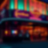 Exterior view of Hard Rock Tampa Sportsbook showcasing its vibrant atmosphere