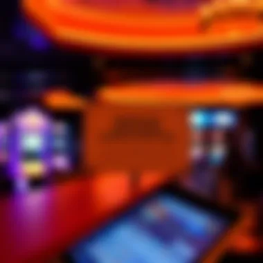 A responsible gambling message displayed prominently within the venue