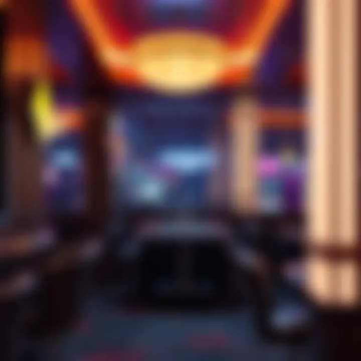 Dedicated smoking area within a casino