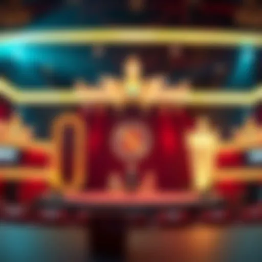 A vibrant stage showcasing a mesmerizing performance in Las Vegas