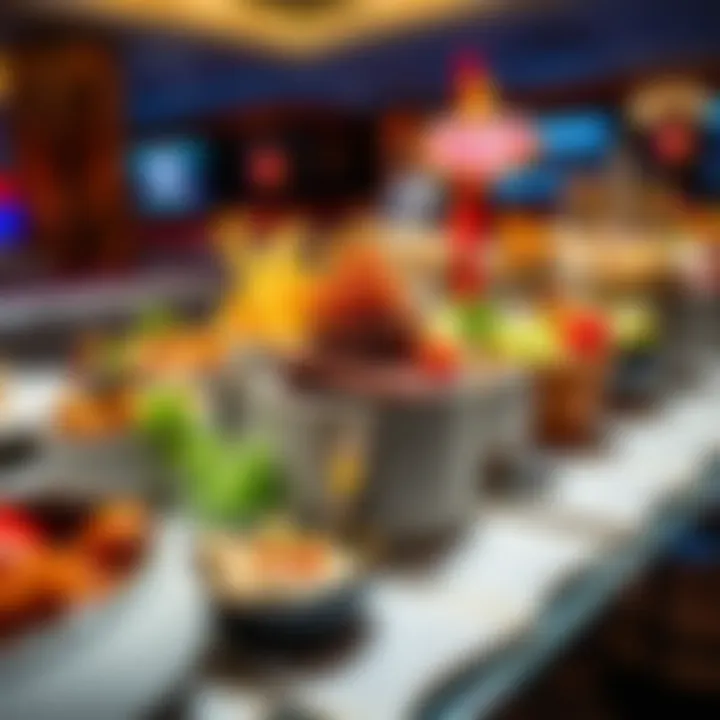 An array of gourmet dishes presented artistically