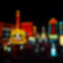 Vibrant Las Vegas Strip at night