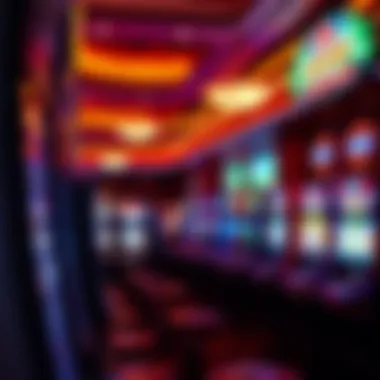 Interior gaming area filled with slot machines and vibrant ambiance