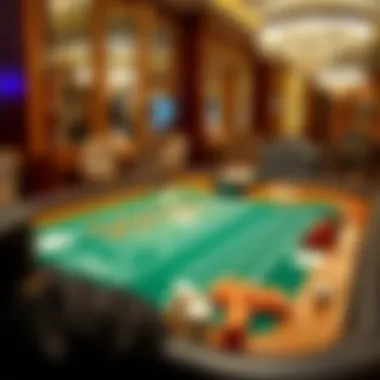 Strategic betting layout for baccarat displayed