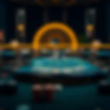 An elegant blackjack table set up for gameplay