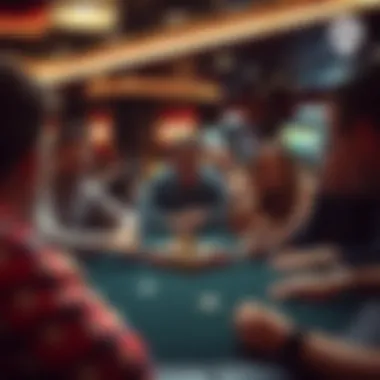 A relaxed group enjoying a friendly poker night