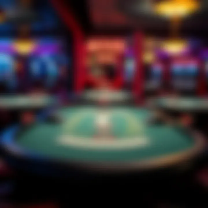 A visually appealing layout of various blackjack game variations