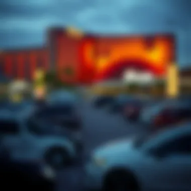 MGM Casino parking lot overview