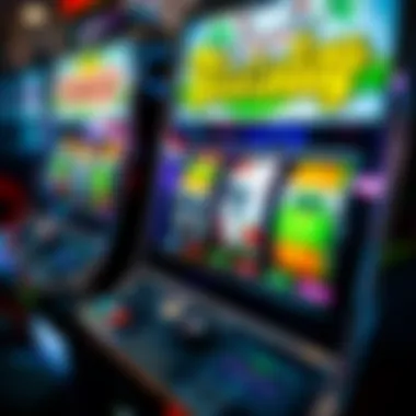 Popular Themed Slot Machine A close-up view of a popular themed slot machine