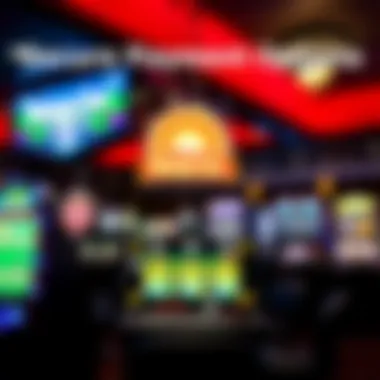 A graphic representation of secure payment options for online gambling at Mohegan Sun.
