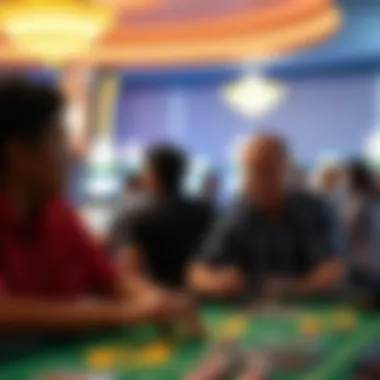 Local community members engaging in gaming activities at Naskila