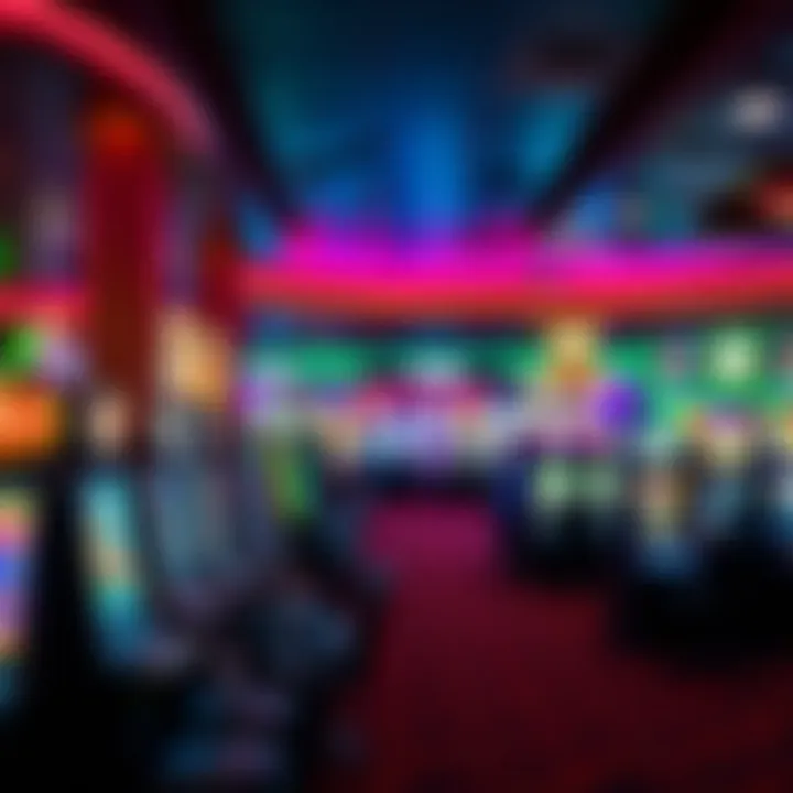 Interior gaming floor filled with diverse gaming machines and vibrant atmosphere