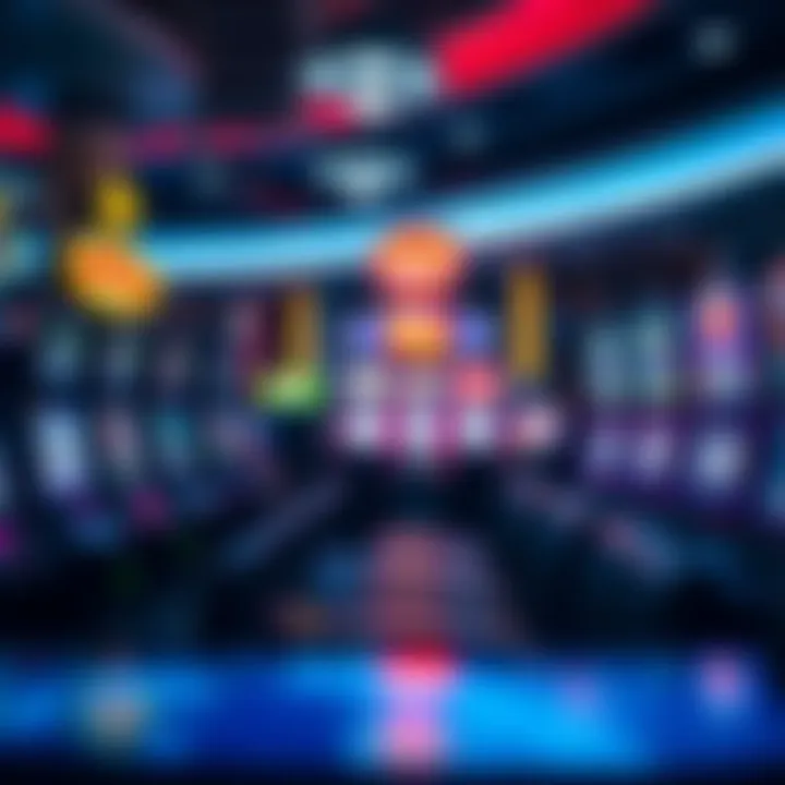 A collection of various video poker machines in a gaming environment
