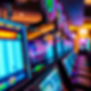 Touchscreen Technology: Enhancing Player Interaction Close-up of advanced touchscreen interface on video poker machine