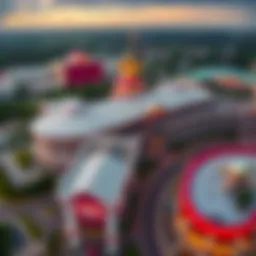 Aerial view of Parx Casino showcasing its grandeur