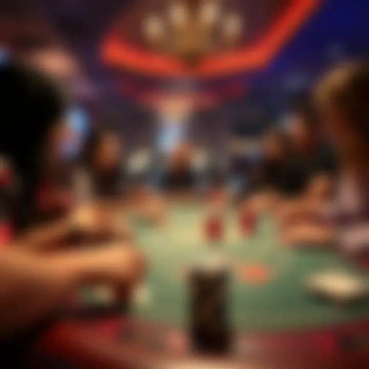 A group of friends enjoying a game night playing Blackjack