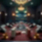 A beautifully set table for a game of Blackjack