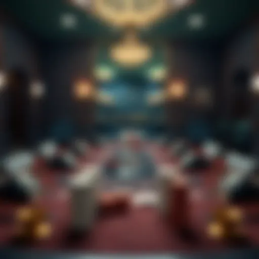 A beautifully set table for a game of Blackjack