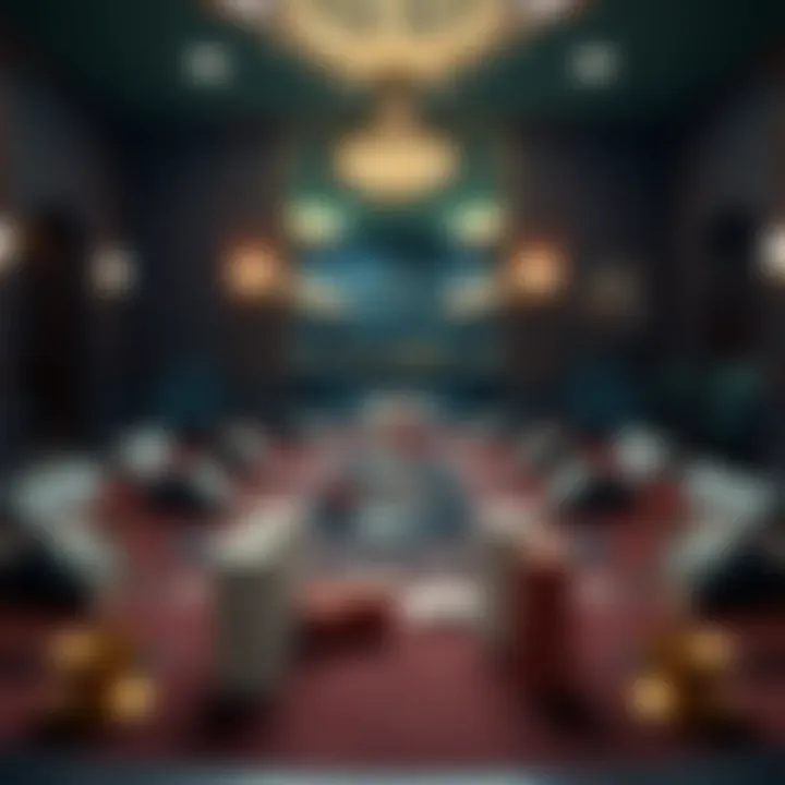 A beautifully set table for a game of Blackjack