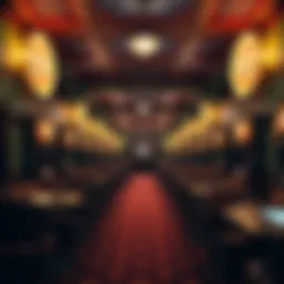 Historical bingo hall with vintage decor