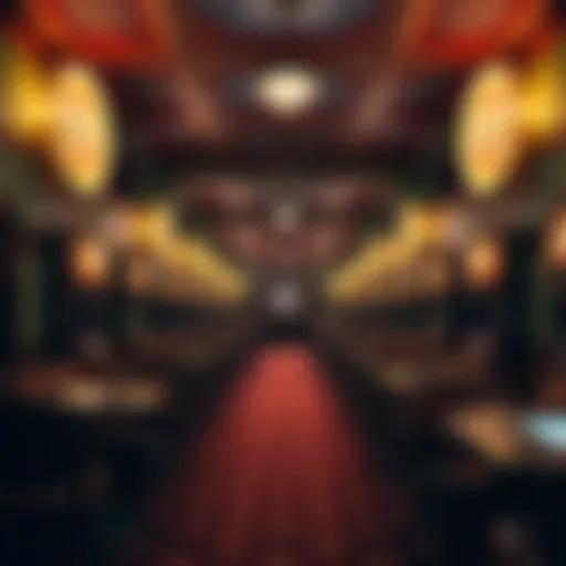 Historical bingo hall with vintage decor