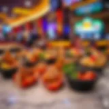 An enticing display of appetizers at Rivers Casino Buffet