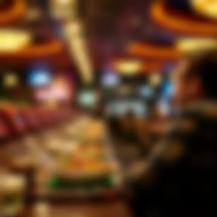 A customer enjoying their meal at South Point Buffet.