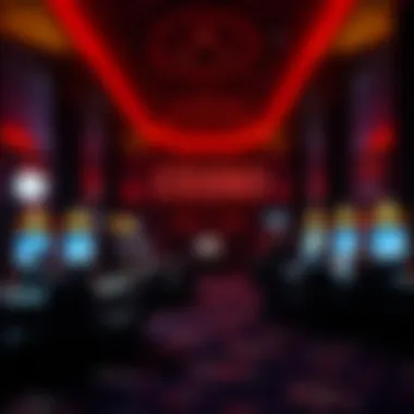 A haunted casino setting with dark themes