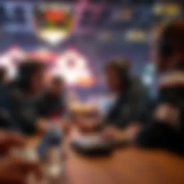 A team strategizing before a big game