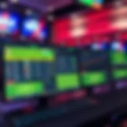 Diverse sports betting platforms on a digital interface