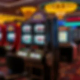 An intricate design of a modern slot machine showcasing various features