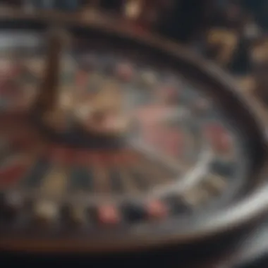 Historical depiction of the evolution of gambling wheels through the ages.