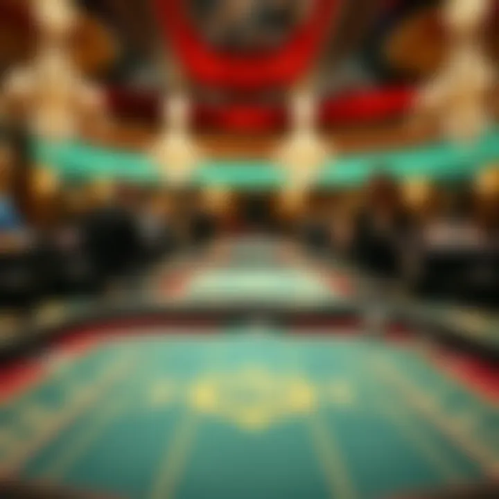 Elegant gaming tables reflecting the ambiance of Tryst Wynn