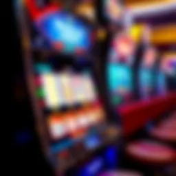 Detailed view of a heads up poker machine showcasing its interface