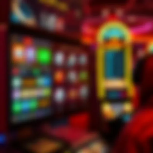 Digital interface showcasing various online lottery options