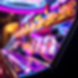 Intricate design of a Las Vegas slot machine