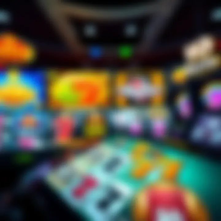 Screenshot of diverse online slot games