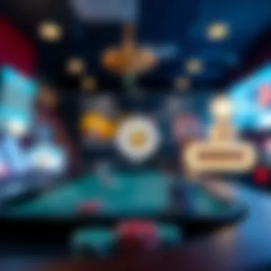 Diagram depicting online casino regulations