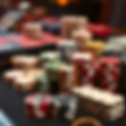 A selection of various poker sets showcasing different styles and materials