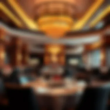 Elegant dining area with diverse culinary offerings